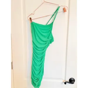 Lucy In The Sky One Shoulder Mini Dress Womens Small Green Excellent Bodycon‎ thumbnail 2
