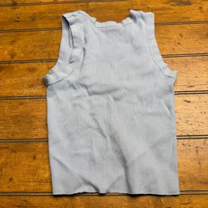 Brandy Melville‎ Light Blue Ribbed Tank Top Cropped thumbnail 5