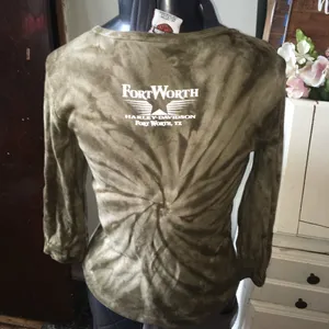 Harley Davidson acid wash Fort Worth fitted shirt thumbnail 2