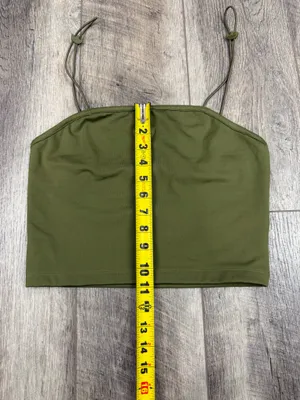 Adidas Olive Crop Top thumbnail 8