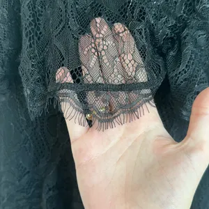 Majorelle black lace maxi dress thumbnail 2