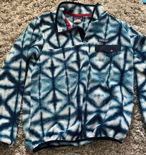Patagonia Blue Thread Dye Synchilla Pull Over Medium thumbnail 1