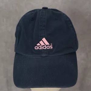 Adidas Blue Logo Performance‎ Athletic OSFM Baseball Cloth Strap Buckle Cap Hat thumbnail 2