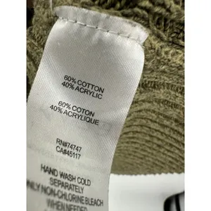 Natural Reflections Green Knit Fisherman Sweater Women‎ Sz M Earth Fall Minimal thumbnail 7