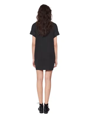 Anthropologie Mara Hoffman Radial Embroidered Tunic Dress in Black Multi Small thumbnail 3
