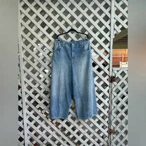 Free people We The Free Chill Vibes Dropped Wide-Leg Jeans thumbnail 4