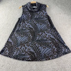 Sleeveless Cowl‎ Neck Floral Print Swing Dress A-Line Coquette Career Womens S thumbnail 7