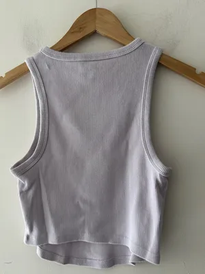 Aerie Lilac Daisy‎ Crop Racerback thumbnail 3