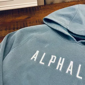 Alphalete Hoodie Sweatshirt Blue Women’s Medium Unisex Fit Oversized Cozy Gym thumbnail 2