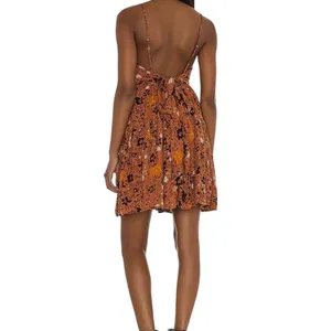 Free People Revolve Kaley 6 tie back textured mini sun dress D3 3516 thumbnail 9