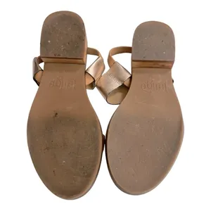 ANTHROPOLOGIE LATIGO slip on heeled strappy leather sandal 8.5M thumbnail 6