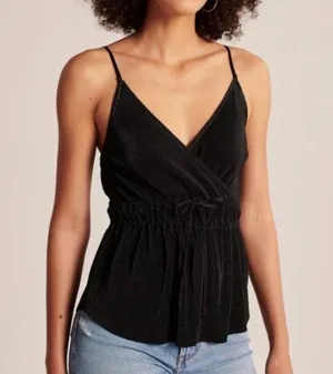 Abercrombie Black Vneck tank top thumbnail 1