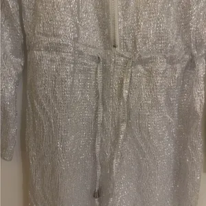 Silver metallic Women's Jumpsuit Size L thumbnail 2