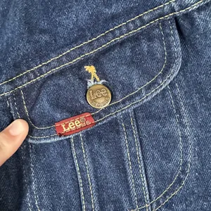 Vintage Lee Trucker Jacket Womens 11/12 Blue Denim Trucker USA‎ Union Made thumbnail 11
