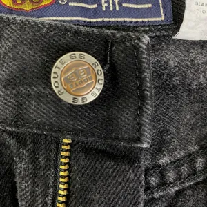 Route 66 Jeans Womens Black Relaxed Fit High Waist Denim Pants Casual *FLAW* GUC thumbnail 12