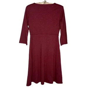 Toad & Co‎ Small Dress Tencel Organic Cotton 3/4 Sleeve Athletic Stretch Pockets thumbnail 4