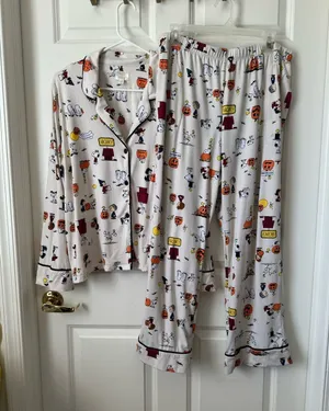 Beauty Sleep Social x Peanuts Halloween Pajama Set Plus Size XXL thumbnail 1