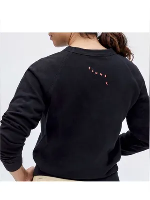 Clare V. Lips Sweatshirt Size L Black Size L thumbnail 2