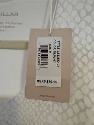 Peter Millar White Textured Sleeveless Tank Top thumbnail 4
