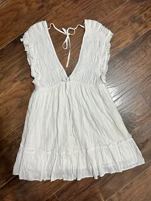 Urban Outfitters Rooney Deep V-Neck Mini Dress thumbnail 1
