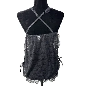 Playboy Intimates Sheer Lace Babydoll Lingerie Slip Size Medium thumbnail 6