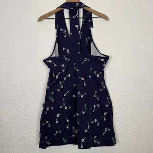 Maeve Anthropologie Amelia Collared Mini Dress Key Print Size XL NWT thumbnail 3