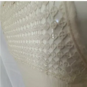 NWT Rebellion Sheer Ivory Cream Colored Lace eyelet Tank Top Women's Size‎ Small thumbnail 4