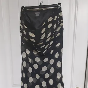 Ann Taylor Strapless Polka Dot Dress Size 14 thumbnail 3