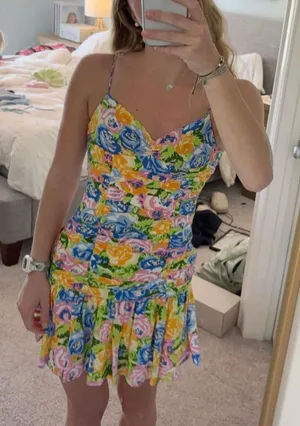 ZARA Floral Dress thumbnail 1