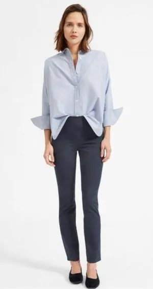 Everlane the work pants blue size 8 thumbnail 1