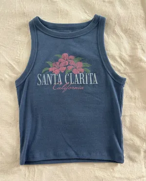 Hollister Blue Tank Top thumbnail 1