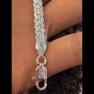 925 sterling silver braclete 7.5 inch men woman thumbnail 4