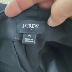 J. Crew Mid-Rise Cropped Dress Pants Navy Blue Workwear Women's Size 6 thumbnail 11