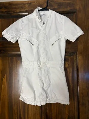 ZARA Romper Denim White thumbnail 1