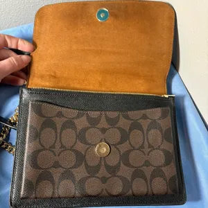 Coach Black and Brown signature Crossbody Bag thumbnail 10
