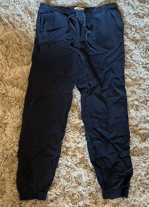 Anthropologie Daily/Ritual 100% lyocell joggers navy 4 thumbnail 1