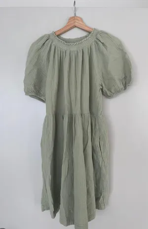 Green Baby Doll Dress thumbnail 1
