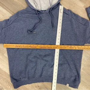 LIV Outdoor Kendall Crossover Back Pullover Hoodie‎ Sweatshirt Blue Large thumbnail 14