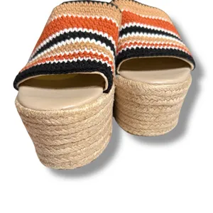 Marc Fisher Lannia Platform‎ Sandal Espadrille Slip-On Size 9 boho resort thumbnail 3
