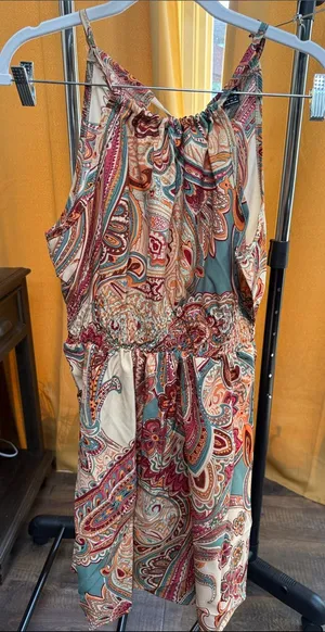 Paisley Print Sleeveless Jumpsuit in Multi thumbnail 1
