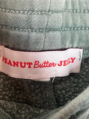 Peanut Butter Jelly Sage Green Nature Lovers Graphic Sweatpants Sz L Joggers thumbnail 4