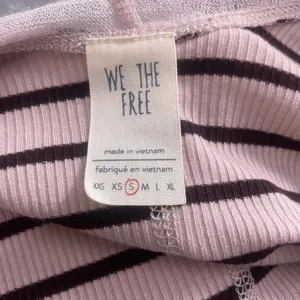 Free People We‎ the Free Tangerine Stripe Tee Sand thumbnail 11