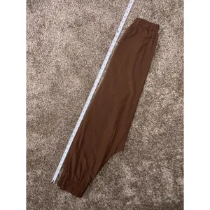 New In Women's Brown Pleated Jogger Pants S Elastic Waist Pockets Tapered thumbnail 5