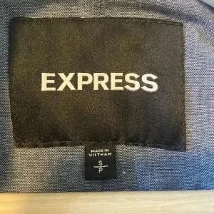 Express Women's S Blue White Striped Pleated Back Trench Coat Size Small Preppy‎ thumbnail 13