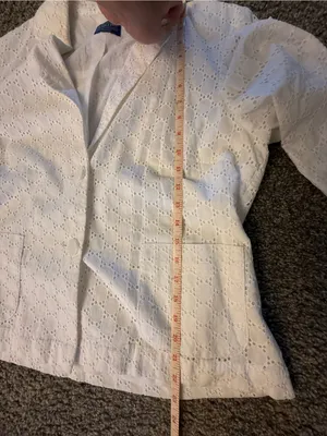 Vintage Pendleton White Cotton Eyelet Blazer Jacket thumbnail 11