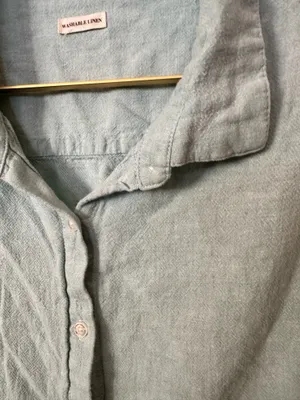 Weatherproof Vintage washable linen top. Airy, vacation, Spring, Summer, coastal thumbnail 4