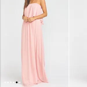 Show Me Your Mumu Hacienda Maxi Dress Rosebud Chiffon Convertible Pink Size S thumbnail 6