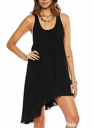 Revolve Lovers + Friends Black Love Potion Chiffon Dress thumbnail 1