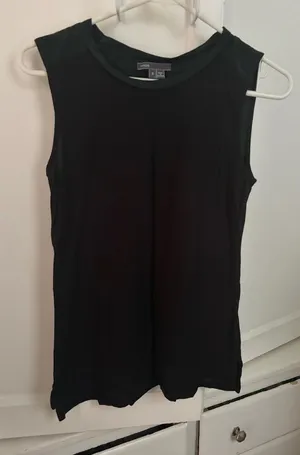 Vince Black Sleeveless Crewneck Tank Size S thumbnail 1