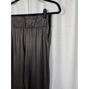 Brochure Walker Brown Faux Leather Juniper Straight Leg Crop Pants Sz.S thumbnail 7